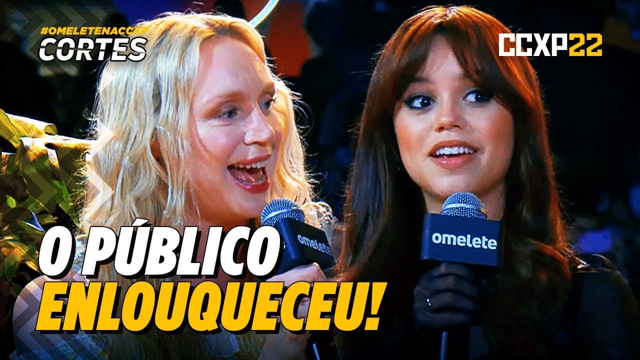 JENNA ORTEGA E GWENDOLINE CHRISTIE LEVAM FÃS À LOUCURA NA #CCXP22 | CORTES Omelete | #OmeleteNaCCXP