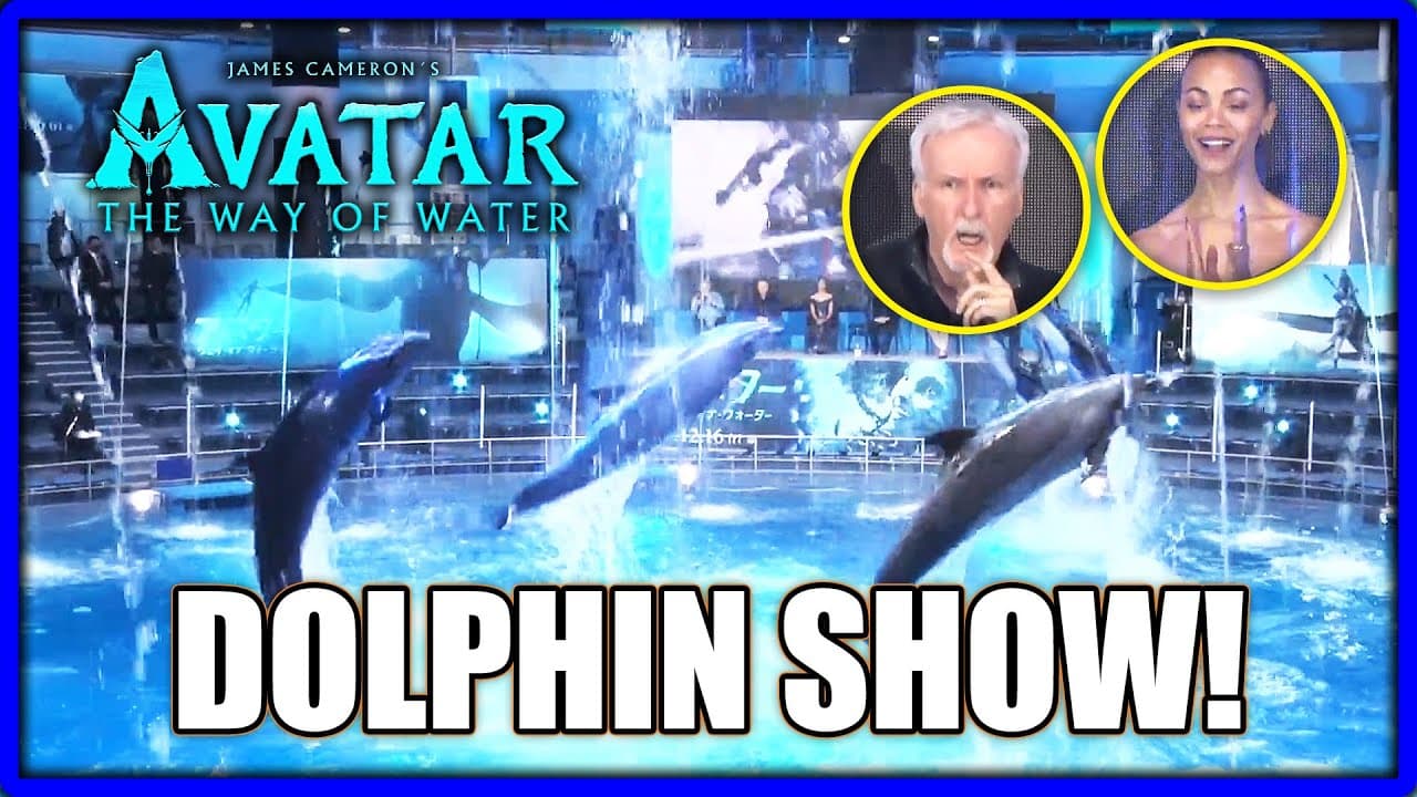 AVATAR THE WAY OF WATER Dolphin Show! | Japanese Press Conference 12.10.22 | James Cameron