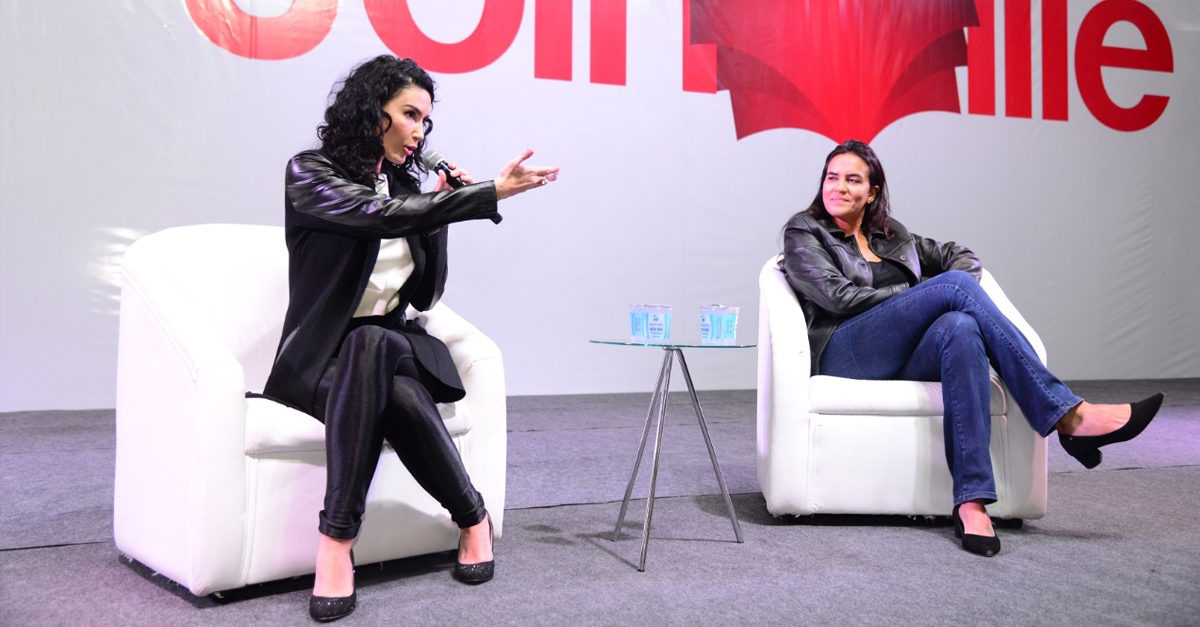 Cristiane Machado debateu prevenção e enfrentamento à violência contra a mulher na Feira do Livro de Joinville