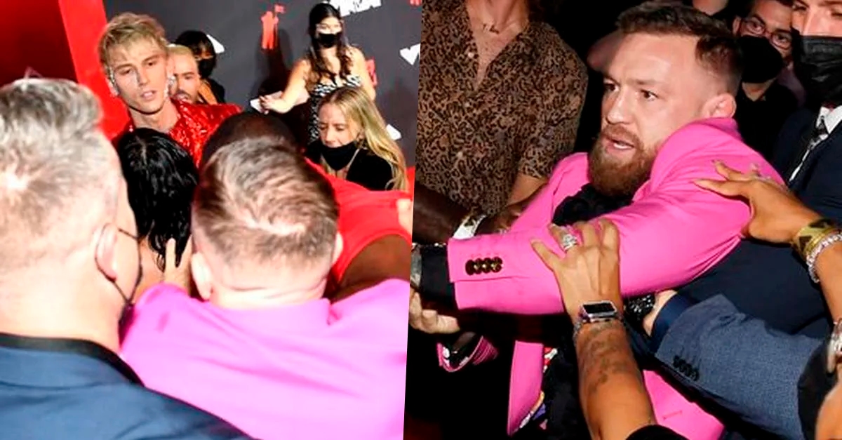 Machine Gun Kelly e o lutador de MMA Conor McGregor brigam no VMAs; confira os vídeos!