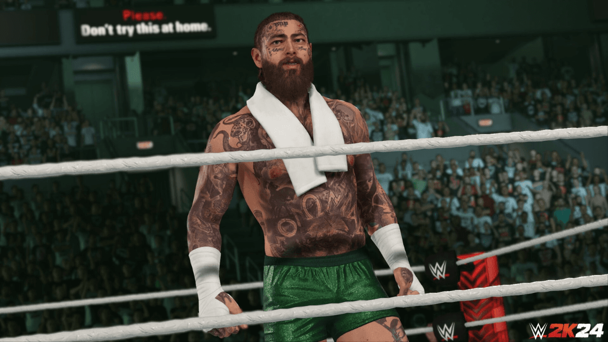 “WWE 2K24” recebe primeira imagem de Post Malone no jogo